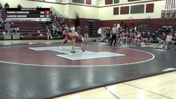 165 lbs Round 1 (3 Team) - Raiden Harbaugh, Marion vs Landon Grosse, Mount Vernon