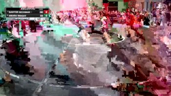 97 lbs Cons. Round 2 - Sawyer Beckman, Oakley Wrestling Club vs Amara Wright, Chapman