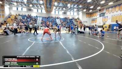 165 lbs Champ. Round 3 - Aiden Wood, Hagerty High School vs Colton Bell, Lake Highland Prep