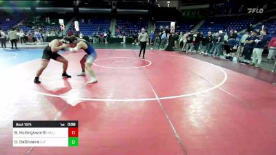 215 lbs Consi Of 16 #1 - Brandon Hollingsworth, Wellesley vs Octavio DeOliveira, Saint John's Prep