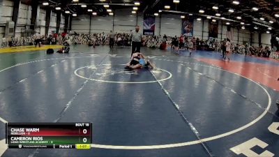 72 lbs Rd# 8- 12:30pm Saturday Final Pool - Cameron Rios, Lions Wrestling Academy vs Chase Warm, Rebellion