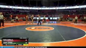 2 lbs Cons. Round 2 - Eddie Ferree, Crystal Lake (Prairie Ridge) vs Nate Chirillo, Chicago (Brother Rice)