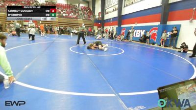 88 lbs Consolation - Kennedy Gougler, Coweta Tiger Wrestling vs JP Cooper, Bristow Elementary Wrestling Club