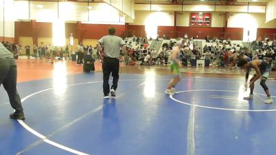 113 lbs Consi Of 8 #2 - Duncan Klinck, Harwood Union Highschool vs Mason Barbosa, Top Flight Wrestling Academy