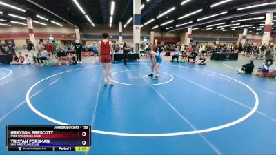 150 lbs Cons. Round 3 - Grayson Prescott, Ryse Wrestling Club vs Tristan Forsman, Vici Wrestling Club