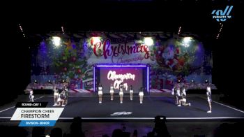 Champion Cheer - Firestorm [2023 L4 Senior Day 1] 2023 Spirit Celebration Christmas Grand Nationals