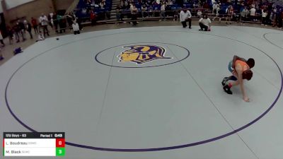 12U Boys - 63 lbs Champ. Round 1 - Mason Black, Springs Elite Wrestling Club vs Levi Boudreau, Dirty Den Wrestling Club / Meriden Youth Wrestling