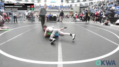 64-70 lbs Rr Rnd 1 - Ermelinda Gonzalez, Hennessey Takedown Club vs Parker Vassar, Grover Rains Wrestling Club