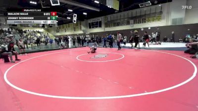 59 lbs Cons. Round 3 - Malachi Nalle, MTC - MANTANONA TRAINING CENTE vs Johnny Schneider, Rough House