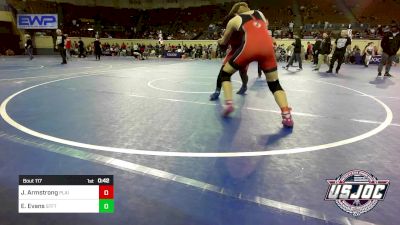 285 lbs Consolation - Jaxtyn Armstrong, Plainview Youth Wrestling Club vs Edmund Evans, Standfast