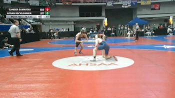 7A 138 lbs Champ. Round 1 - Zander Samargia, Bob Jones vs Logan Becklehimer, Enterprise HS