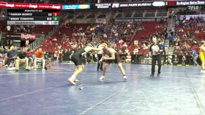 2A-190 lbs Quarterfinal - Brent Yonkovic, West Delaware, Manchester vs Parker Moritz, Garner-Hayfield/Ventura