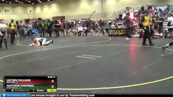 145 lbs Round 2 (8 Team) - Jay`Den Williams, Bad Bass vs Matthew Martinez, MI Pittbulls