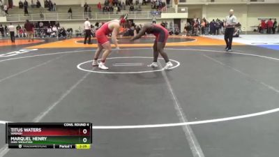 285 lbs Cons. Round 4 - Marquel Henry, Ohio Wesleyan vs Titus Waters, Wabash