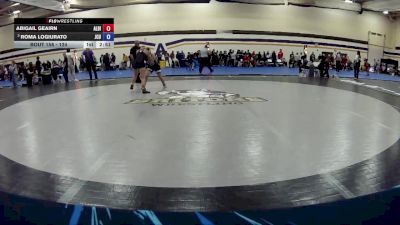 124 lbs Cons. Round 4 - Roma LoGiurato, John Carroll University vs Abigail Geairn, Albion College