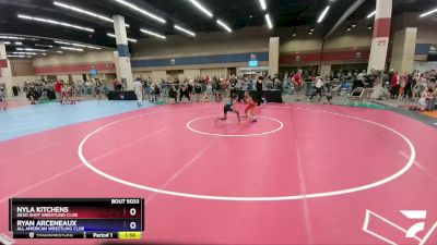 57 lbs Round 2 - Nyla Kitchens, Dead Shot Wrestling Club vs Ryan Arceneaux, All American Wrestling Club