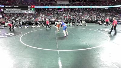 235 lbs 1st Place Match - Izabella Riebe, Wisconsin Lutheran vs Mercedes Kruse, West De Pere
