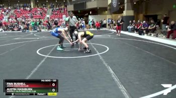 135 lbs Cons. Round 4 - Finn Bushell, Jaguar Wrestling Club vs Austin Mashburn, Winfield Youth Wrestling Club