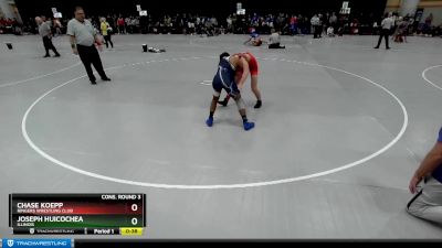 126 lbs Cons. Round 3 - Chase Koepp, Ringers Wrestling Club vs Joseph Huicochea, Illinois