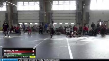 56 lbs Round 2 (8 Team) - Michael Nicosia, Mat Assassins vs Blayden Thompson, NCWAY Crusaders