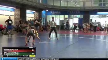 80 lbs Round 5 (10 Team) - Sawyer Decker, Well Trained vs Ethan Halstead, Alabama Elite Black&nbsp;