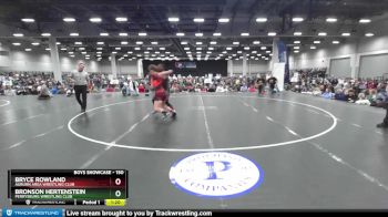 150 lbs Champ. Round 1 - Bryce Rowland, Auburn Area Wrestling Club vs Bronson Hertenstein, Perrysburg Wrestling Club