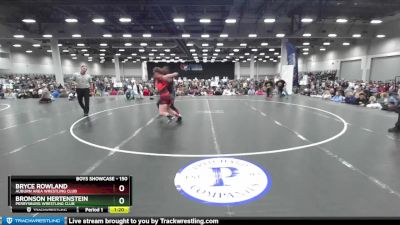 150 lbs Champ. Round 1 - Bryce Rowland, Auburn Area Wrestling Club vs Bronson Hertenstein, Perrysburg Wrestling Club