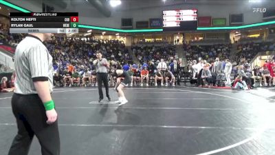 138 lbs Semis - Kolton Hefti, Clarion-Goldfield-Dows vs Rylan Gaul, West Delaware, Manchester