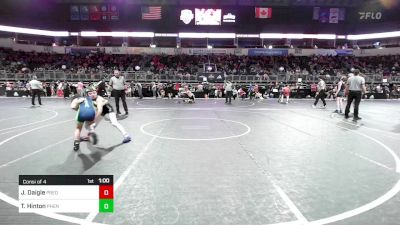 85 lbs Consi Of 4 - Jon-Reggie Daigle, Predator Wrestling vs Tyler Hinton, Phenom