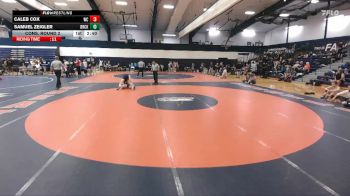 157 lbs Cons. Round 2 - Samuel Zeigler, Brockport vs Caleb Cox, Wheaton