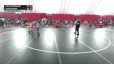 110 lbs 1st Place Match - Dale Montemurro, B.A.M. Training Center vs Caleb Rickert, SHED