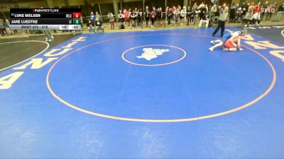 215 lbs Cons. Round 1 - Luke Nielsen, Unattached vs Jake Luedtke, Lincolnway East