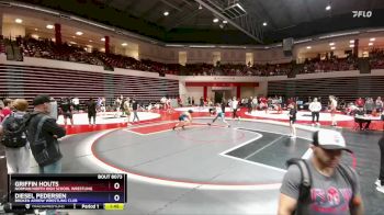 132 lbs Cons. Round 4 - Griffin Houts, Norman North High School Wrestling vs Diesel Pedersen, Broken Arrow Wrestling Club