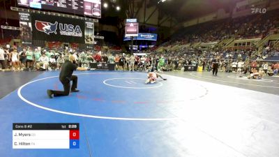 132 lbs Cons 8 #2 - Jacob Myers, Colorado vs Cooper Hilton, Tennessee