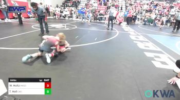 64 lbs Quarterfinal - Wyatt Holtz, Wagoner Takedown Club vs Troy Hall, Claremore Wrestling Club