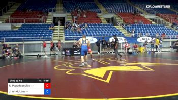 138 lbs Cons 32 #2 - Sotiros Papadopoulos, Massachusetts vs Justin Wisner-McLane, Kansas