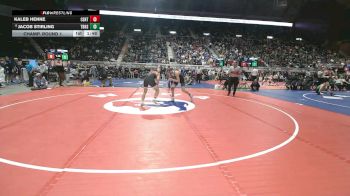 4A-144 lbs Champ. Round 1 - Kaleb Henne, Central vs Jacob Stirling, Thunder Basin High School