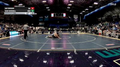 126 lbs Finals (2 Team) - Sam Gosnell, Rutherfordton-Spindale Central High School vs Ian Winger, Seaforth High School