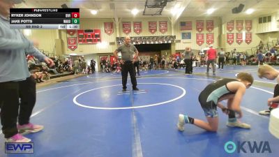 76 lbs Rr Rnd 3 - Jake Potts, Wagoner Takedown Club vs Ryker Johnson, Division Bell