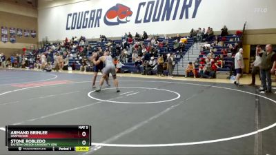 197 lbs Cons. Round 3 - Armand Brinlee, Unattached vs Stone Robledo, Eastern Oregon University (OR)