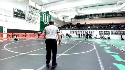 113 lbs Quarterfinal - Nathaniel Solorio, Damien vs Christian Napoles, Cabrillo (Long Beach)