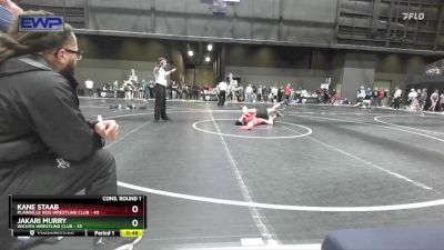 130 lbs Cons. Round 1 - Jakari Murry, Wichita Wrestling Club vs Kane Staab, Plainville Kids Wrestling Club