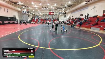 84-95 lbs Round 1 - Kingston Summers, Legend vs James Tyson, Regis Jesuit