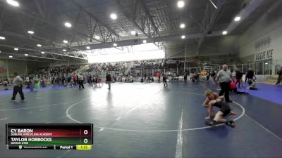 80 lbs Cons. Round 2 - Cy Baron, Sublime Wrestling Academy vs Taylor Horrocks, Uintah Utes