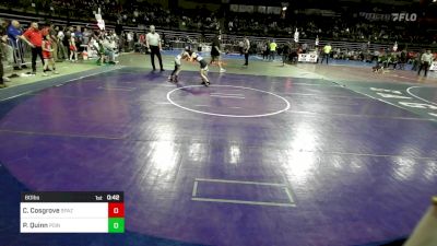 60 lbs Round Of 16 - Caecilia Cosgrove, Spazz Wrestling vs Peyton Quinn, Point Boro