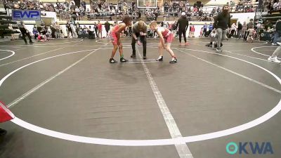 80 lbs Quarterfinal - Brooks VanDeven, Mustang Bronco Wrestling Club vs Kaden Hughes, Del City Little League