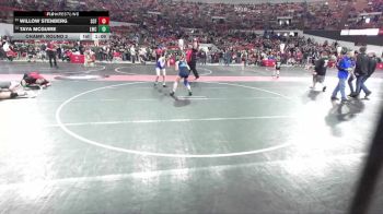 138 lbs Champ. Round 2 - Taya McGuire, Lancaster Wrestling Club vs Willow Stenberg, Saint Croix Falls