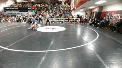 285 lbs 3rd Place Match - Jayce Spears, Natrona County vs Anker Stewart, Cody