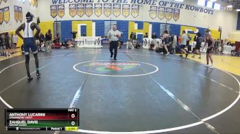 190 lbs Semifinal - Zahquel Davis, Winter Haven vs Anthony Lucarini, Strawberry Crest