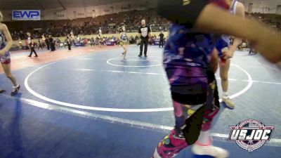 73 lbs Quarterfinal - Clementina Zapata, OKC Saints Wrestling vs Hadleigh Ray, Lawrence Elite